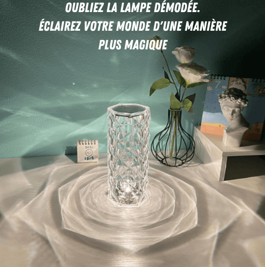 Lampe de LED en cristal