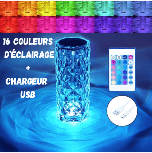 Lampe de LED en cristal