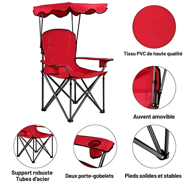 Chaise anti-soleil