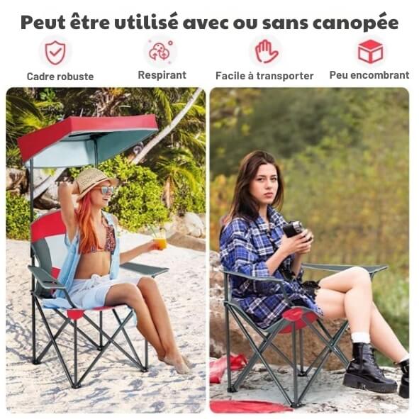 Chaise anti-soleil