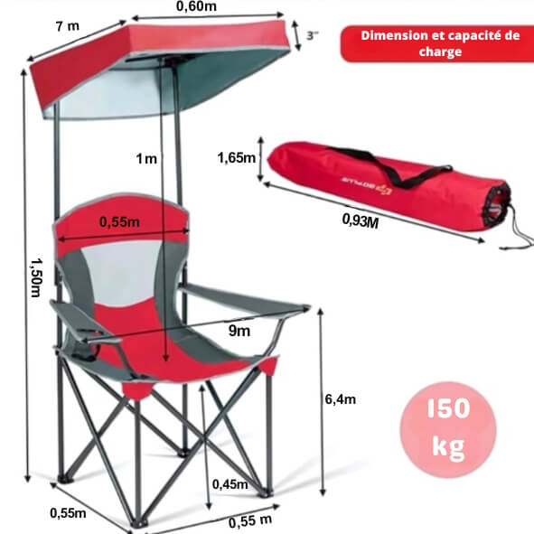 Chaise anti-soleil