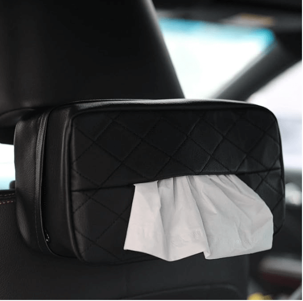 Qirc Support de mouchoirs de Voiture en Cuir synthétique