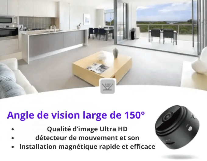 Mini Caméra de surveillance 4K sans fil